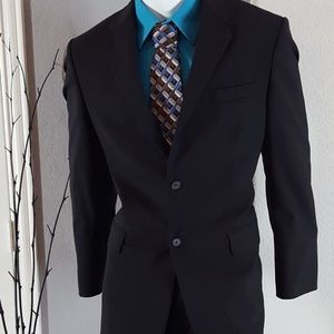 Express Men's Wool Black Blazer Sport Coat 42R